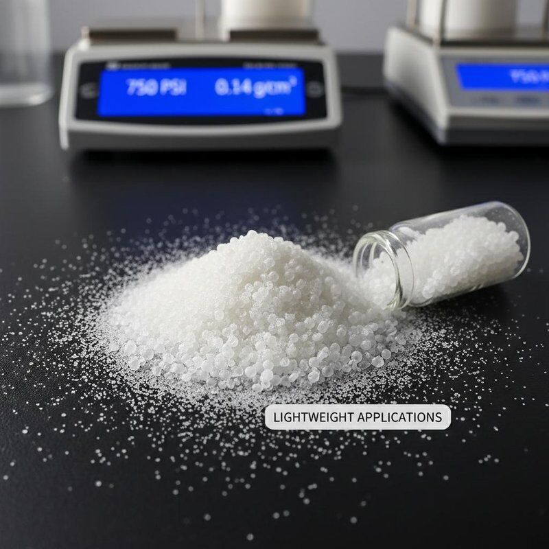 فقاعات زجاجية 10-60 ميكرومتر قطرها الكرات الدقيقة ذات قوة ضغط 750 PSI و 0.12-0.15 كثافة الكتلة للتطبيقات الخفيفة الوزن