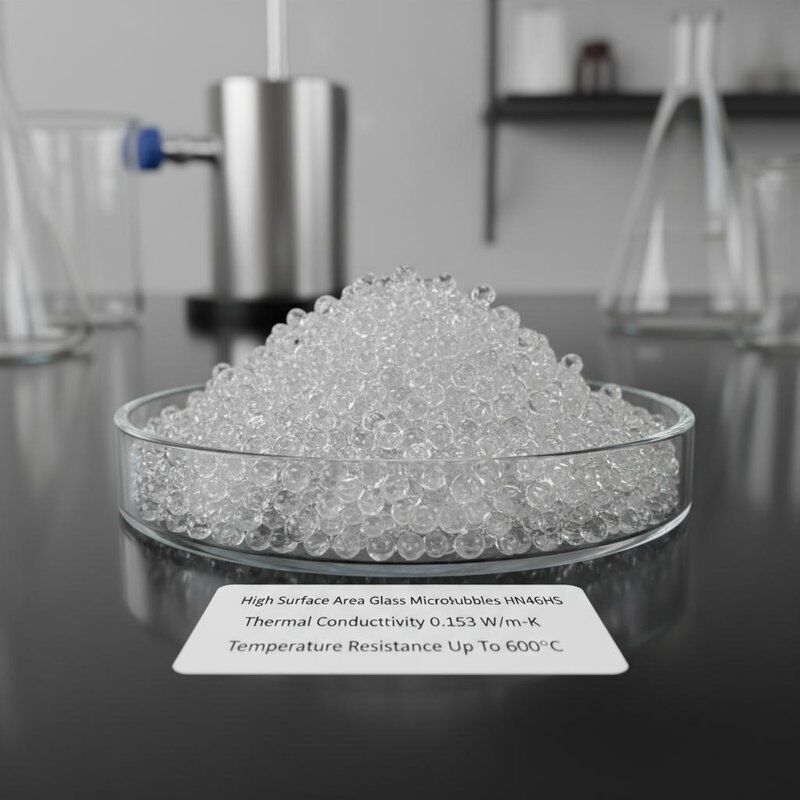 High Surface Area Glass Microbubbles HN46HS with Thermal Conductivity 0.153 W/m·K and Temperature Resistance Up To 600°C