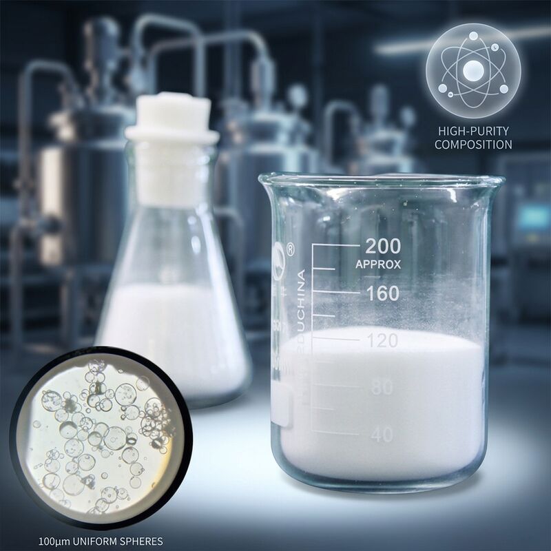 High Surface Area Hollow Glass Microspheres with Softening Temperature 855℃ and Excellent Chemical Resistance